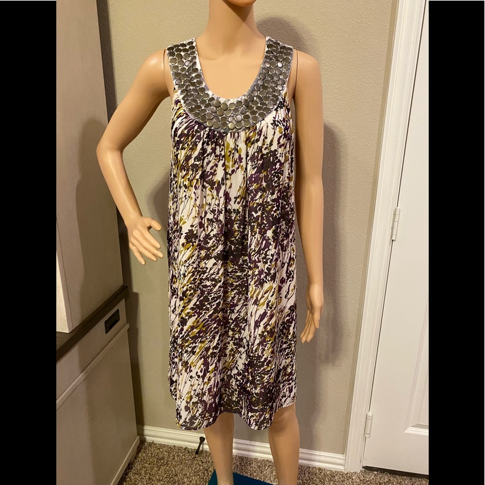 Isadora Collection Dress in Plum, Olive and Cream